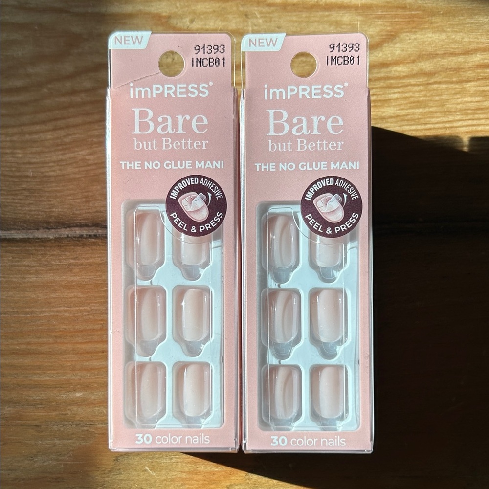 imPRESS Bare but Better Press-On Nails | Brand New | Qty: 2 boxes